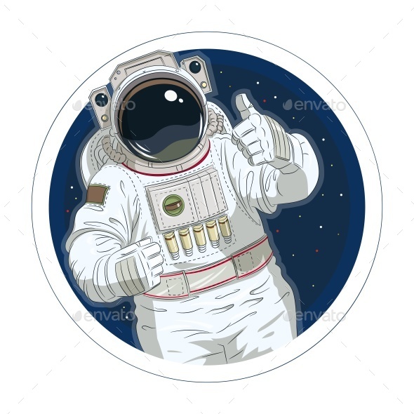 GraphicRiver Astronaut Gesture Okay 11199272 GraphicRiver Astronaut Gesture Okay 11199272