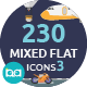 Mixed Flat Icons 3