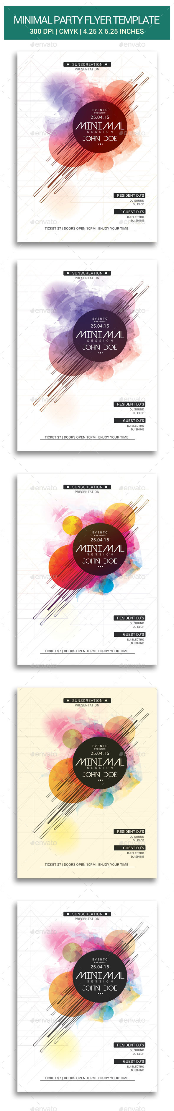 GraphicRiver Minimal Party Flyer Template 11200533 GraphicRiver Minimal Party Flyer Template 11200533