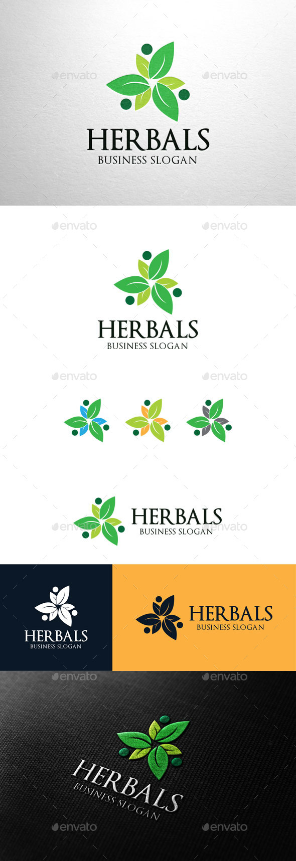 GraphicRiver Herbals Leaf Group Logo 11200586 GraphicRiver Herbals Leaf Group Logo 11200586
