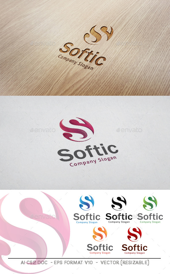 GraphicRiver Softic S Letter Logo 11200692 GraphicRiver Softic S Letter Logo 11200692