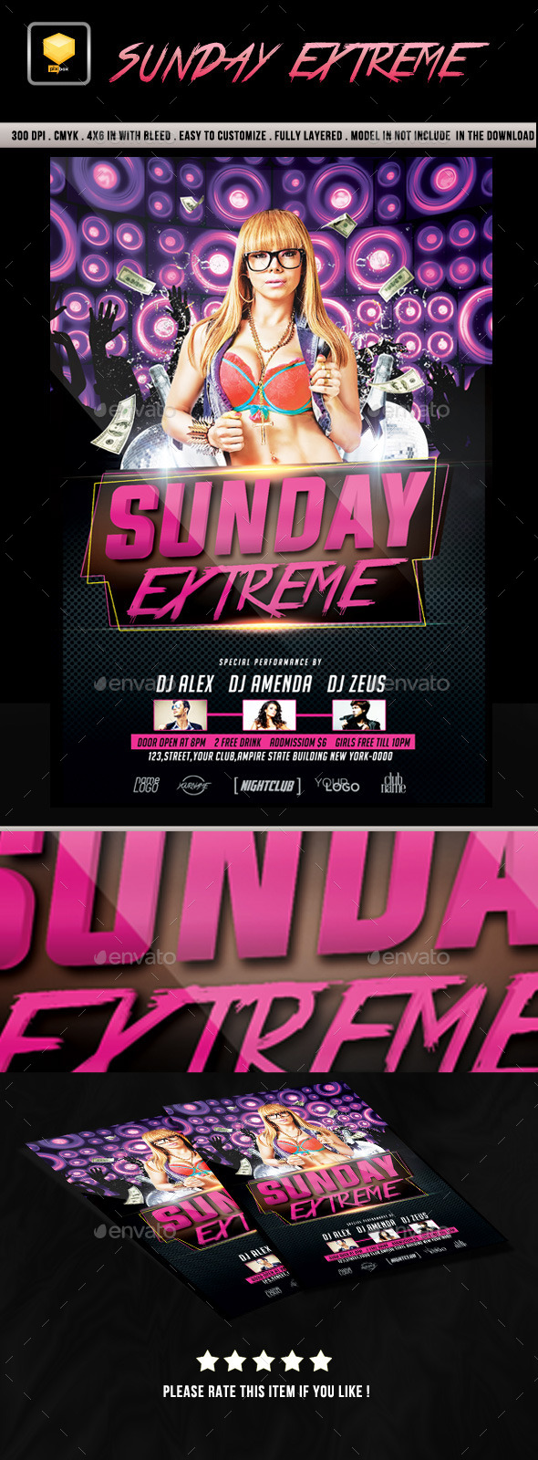 Sunday Extreme Flyer (Clubs & Parties)