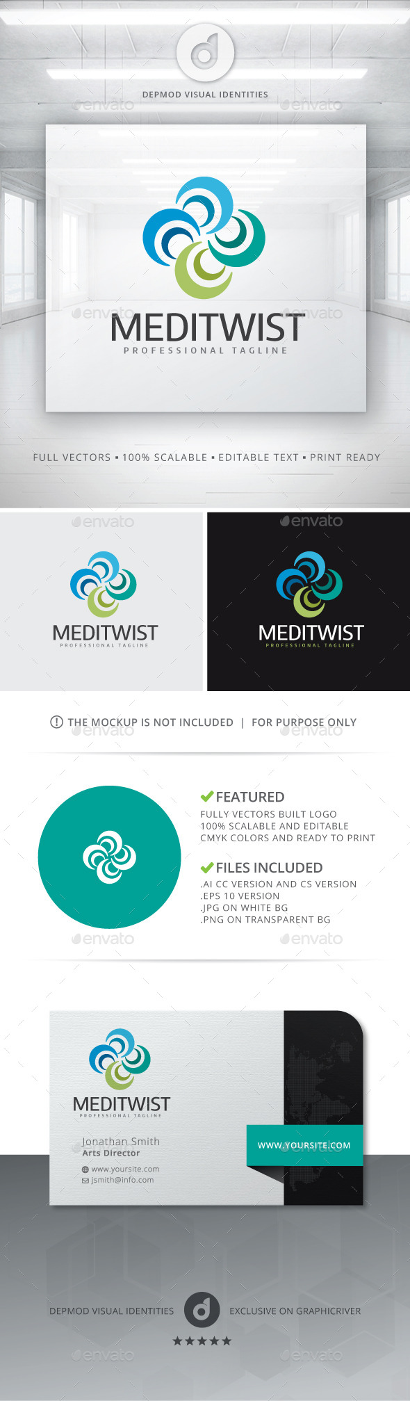 GraphicRiver MediTwist Logo 11202724 GraphicRiver MediTwist Logo 11202724
