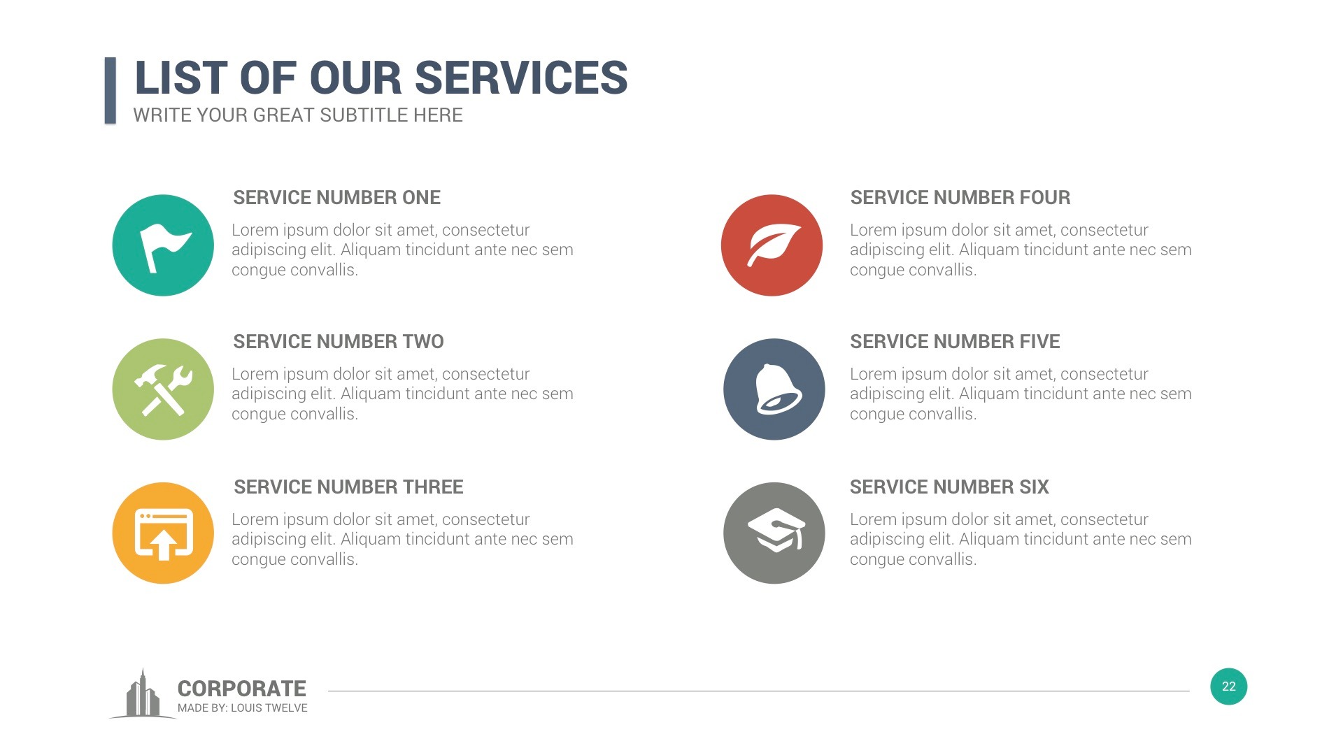 Corporate Overview Powerpoint Template By Louistwelve Design Graphicriver Corporate Overview Powerpoint Template