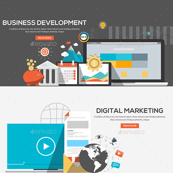 GraphicRiver Flat Design Illustration Concepts 11202944 GraphicRiver Flat Design Illustration Concepts 11202944