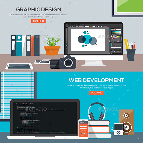 GraphicRiver Flat Designed Banners 11202949 GraphicRiver Flat Designed Banners 11202949