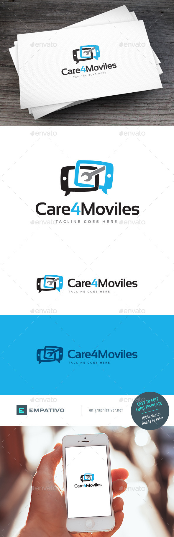 GraphicRiver Care4Moviles Logo Template 11203011 GraphicRiver Care4Moviles Logo Template 11203011