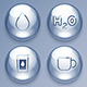 Water Drops Icons Set