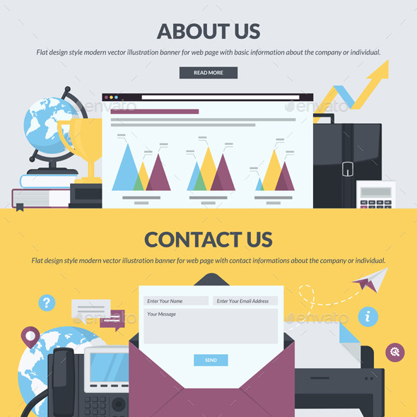GraphicRiver Flat Design Banners for Web Page Design 11204159 GraphicRiver Flat Design Banners for Web Page Design 11204159