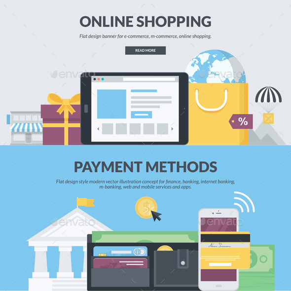 GraphicRiver Flat Design Banners for E-Commerce 11204396 GraphicRiver Flat Design Banners for E-Commerce 11204396