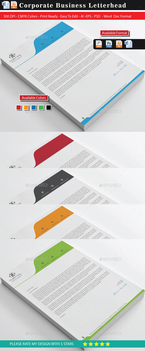 GraphicRiver Bes Letterheads 11204451 GraphicRiver Bes Letterheads 11204451