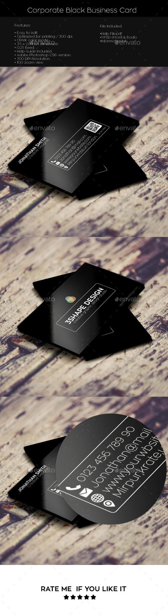 GraphicRiver Corporate Black Simple Creative Business Card 11204551 GraphicRiver Corporate Black Simple Creative Business Card 11204551