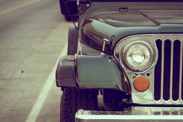 Headlight lamp vintage car (Misc) Photo Download