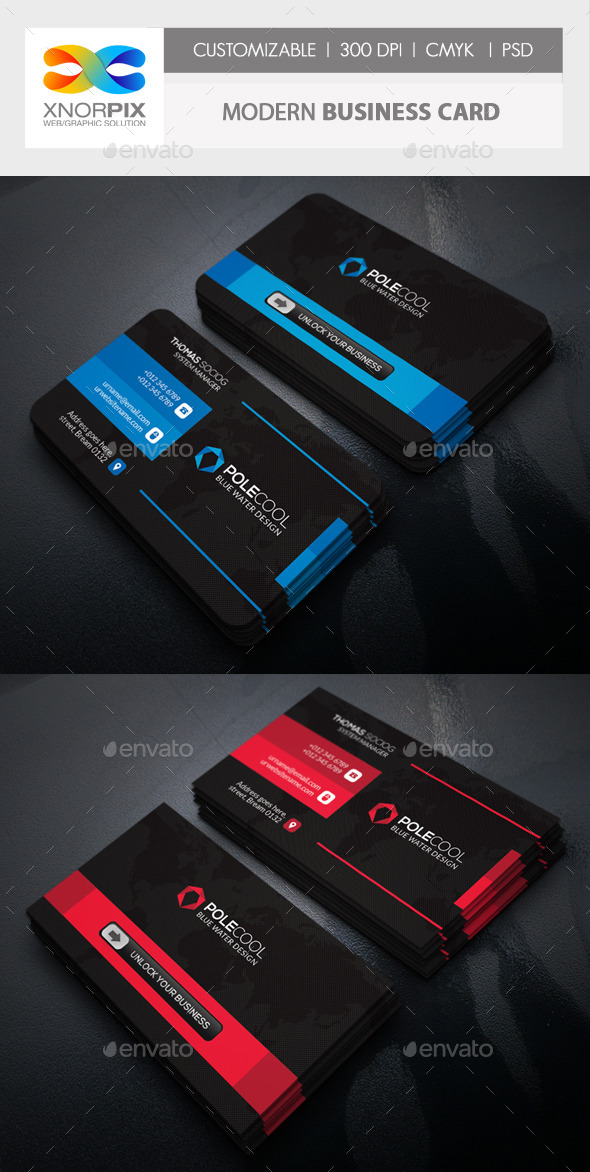 GraphicRiver Modern Business Card 11206196 GraphicRiver Modern Business Card 11206196