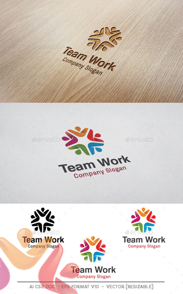 GraphicRiver Team Work Logo 11206300 GraphicRiver Team Work Logo 11206300