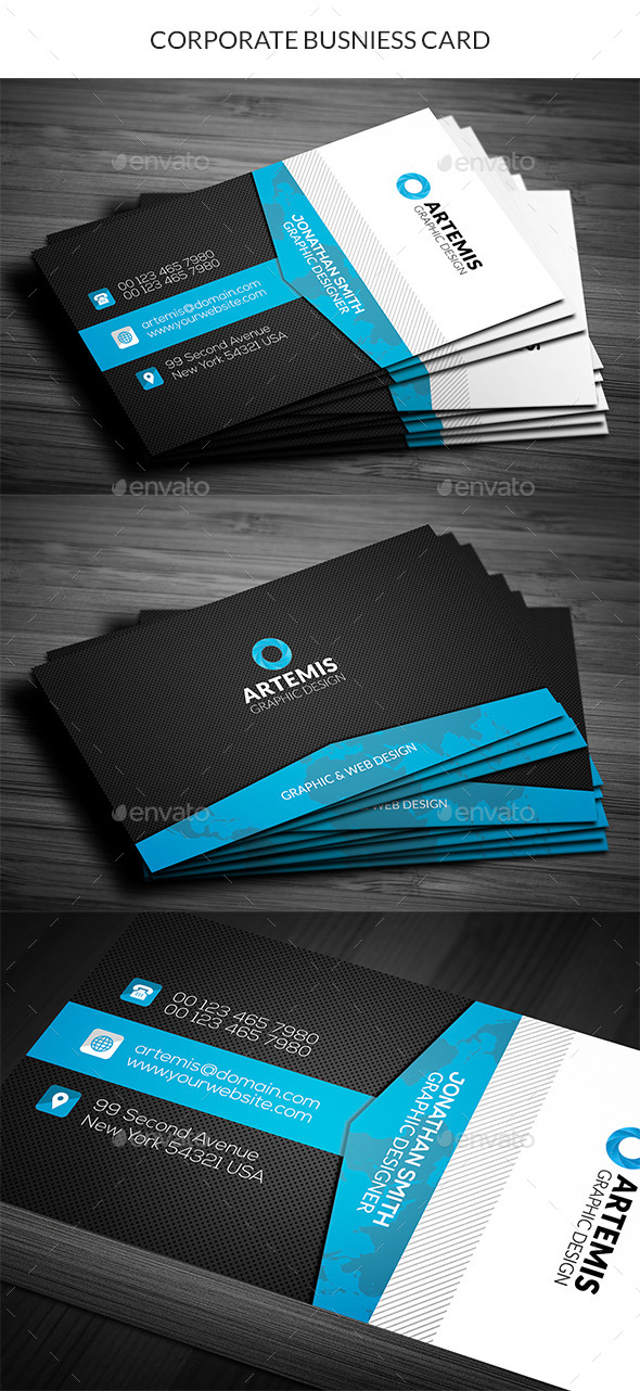 GraphicRiver Corporate Business Card 11207928 GraphicRiver Corporate Business Card 11207928