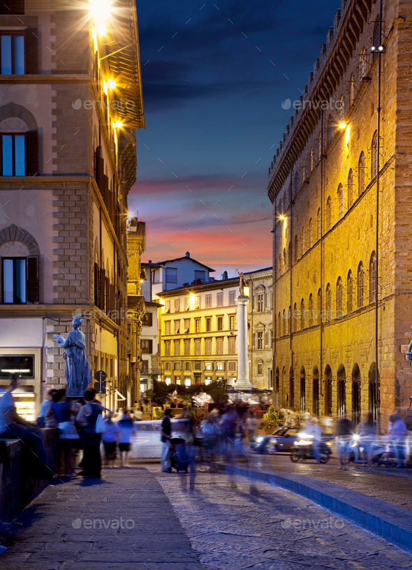 Night streets of Florence, Italy (Misc) Photo Download