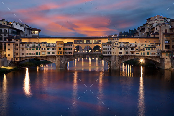 Ponte Vecchio stone bridge in Florence, Italy (Misc) Photo Download