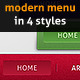 Clean Modern Menu with Optional Noise Effect Clean Modern Menu with Optional Noise Effect - GraphicRiver Item for Sale