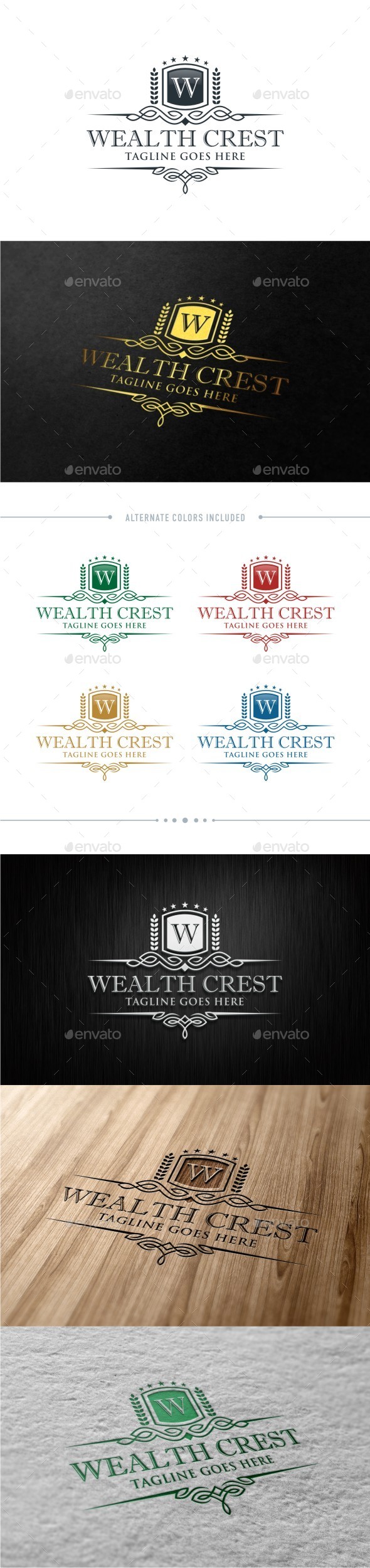 GraphicRiver Wealth Crest 11209982 GraphicRiver Wealth Crest 11209982