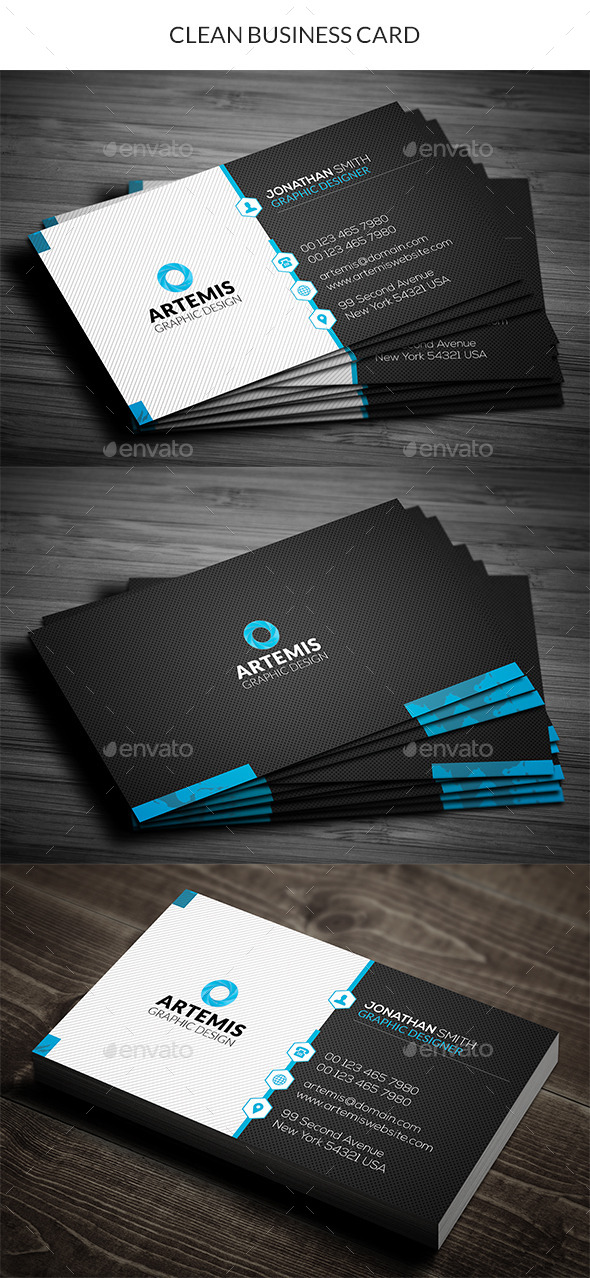 GraphicRiver Clean Business Card 11210318 GraphicRiver Clean Business Card 11210318
