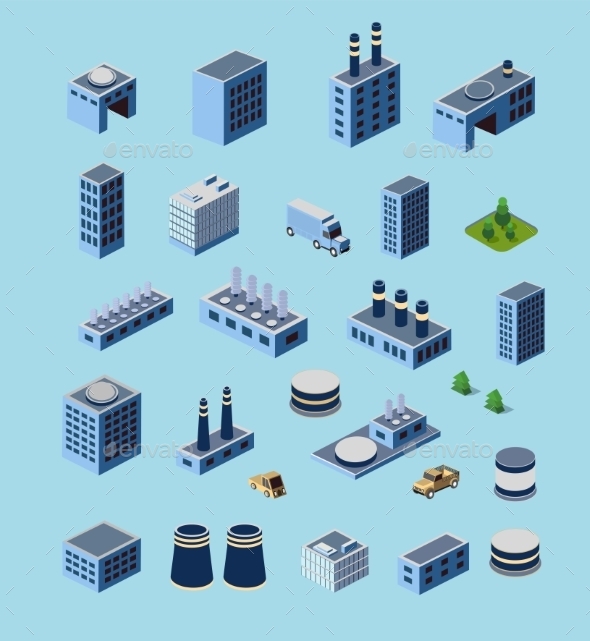 GraphicRiver Industrial Buildings 11212606 GraphicRiver Industrial Buildings 11212606