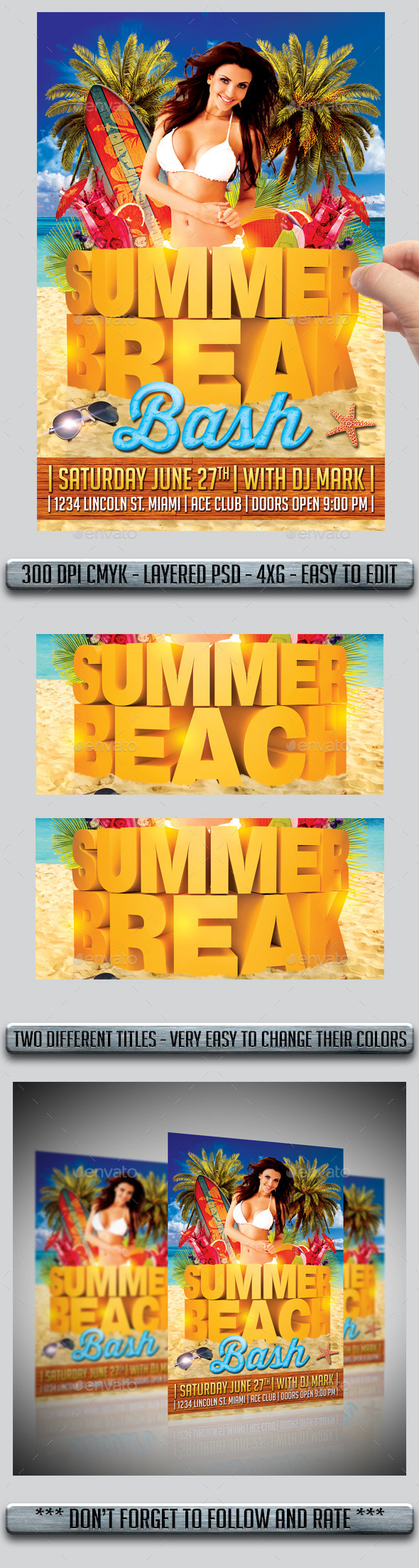 GraphicRiver Summer Flyer 11188339 GraphicRiver Summer Flyer 11188339