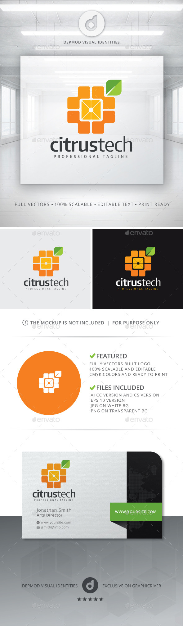 GraphicRiver Citrus Tech Logo 11212841 GraphicRiver Citrus Tech Logo 11212841