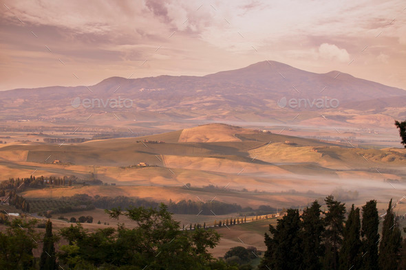 Tuscany Landscape at early morning (Misc) Photo Download