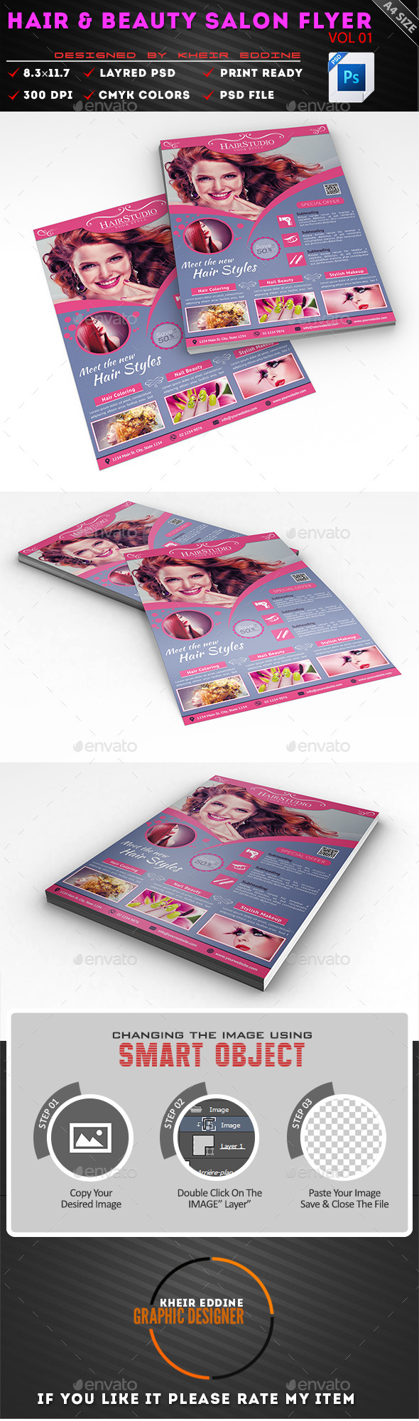 GraphicRiver Hair & Beauty Salon Flyer Vol01 11172513 GraphicRiver Hair & Beauty Salon Flyer Vol01 11172513