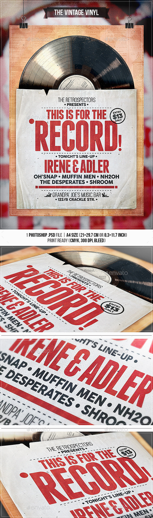 GraphicRiver Vintage Vinyl Flyer & Poster 11213503 GraphicRiver Vintage Vinyl Flyer & Poster 11213503