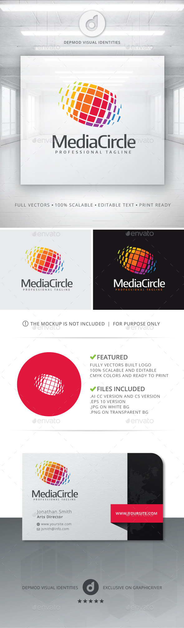 GraphicRiver Media Circle Logo 11213602 GraphicRiver Media Circle Logo 11213602
