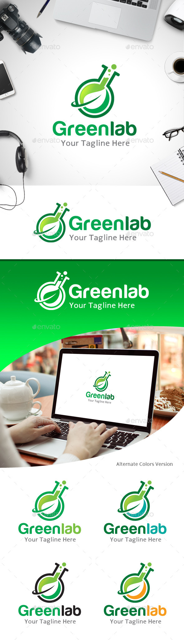 GraphicRiver Green Lab Logo 11214033 GraphicRiver Green Lab Logo 11214033