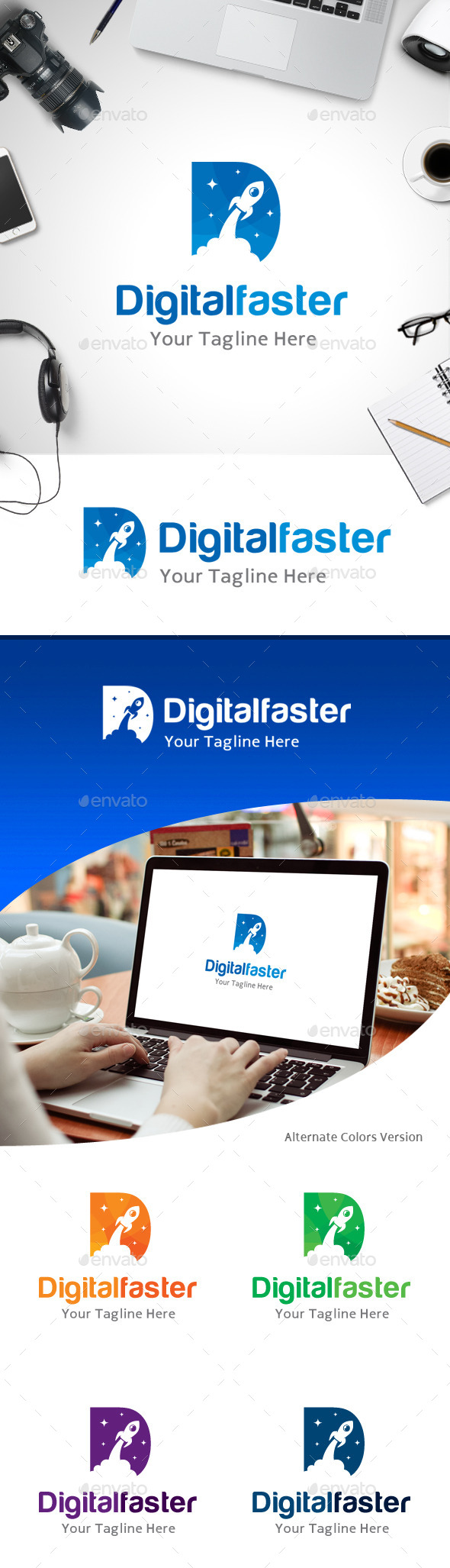 GraphicRiver Letter D Faster Logo 11214045 GraphicRiver Letter D Faster Logo 11214045