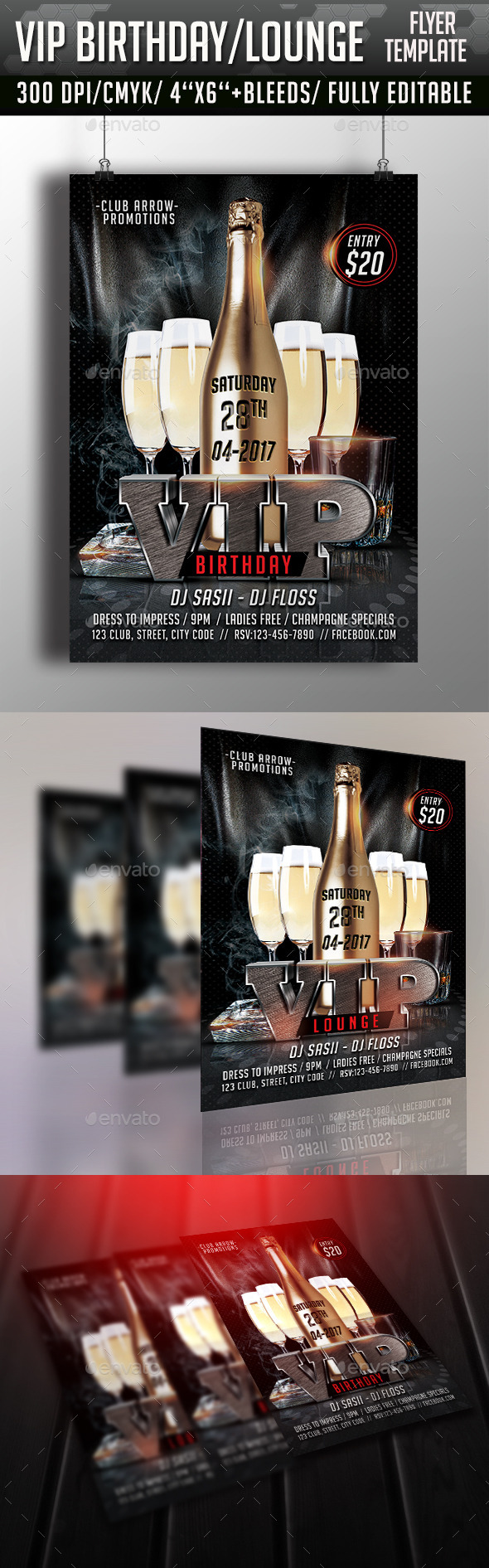 GraphicRiver VIP Birthday Lounge Flyer 11215792 GraphicRiver VIP Birthday Lounge Flyer 11215792