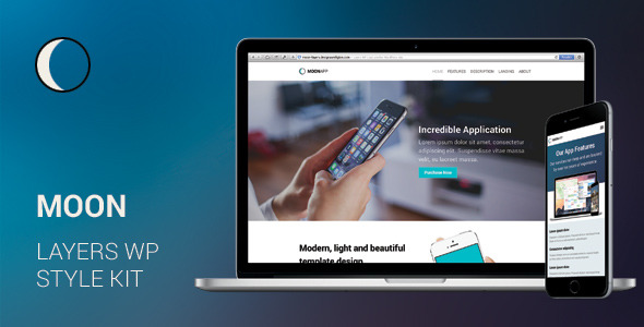 CodeCanyon Moon Mobile App Layers WP Style Kit 11215943 CodeCanyon Moon Mobile App Layers WP Style Kit 11215943