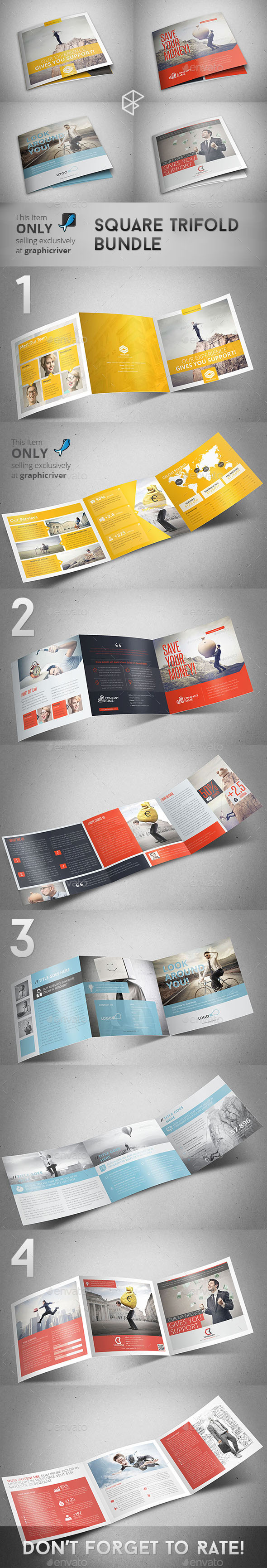 GraphicRiver Square Trifold Bundle 11216243 GraphicRiver Square Trifold Bundle 11216243