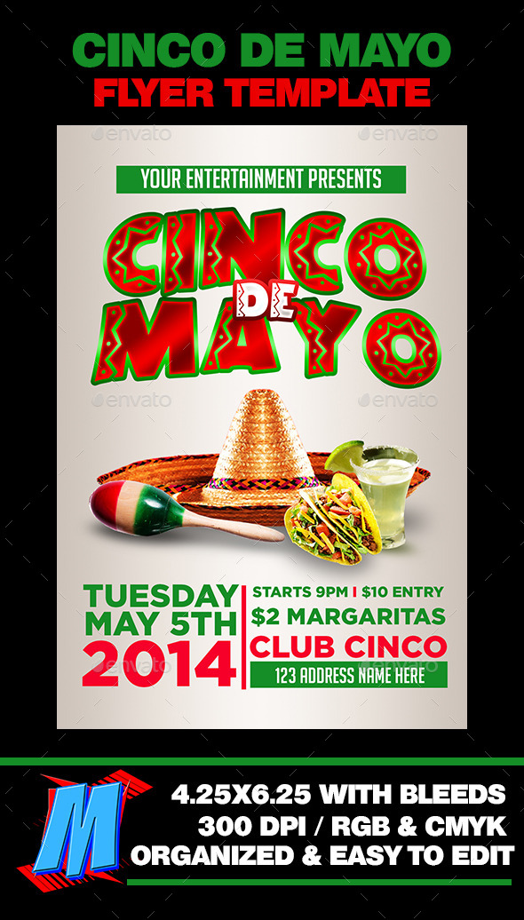 GraphicRiver Cinco De Mayo Flyer Template 11216382 GraphicRiver Cinco De Mayo Flyer Template 11216382