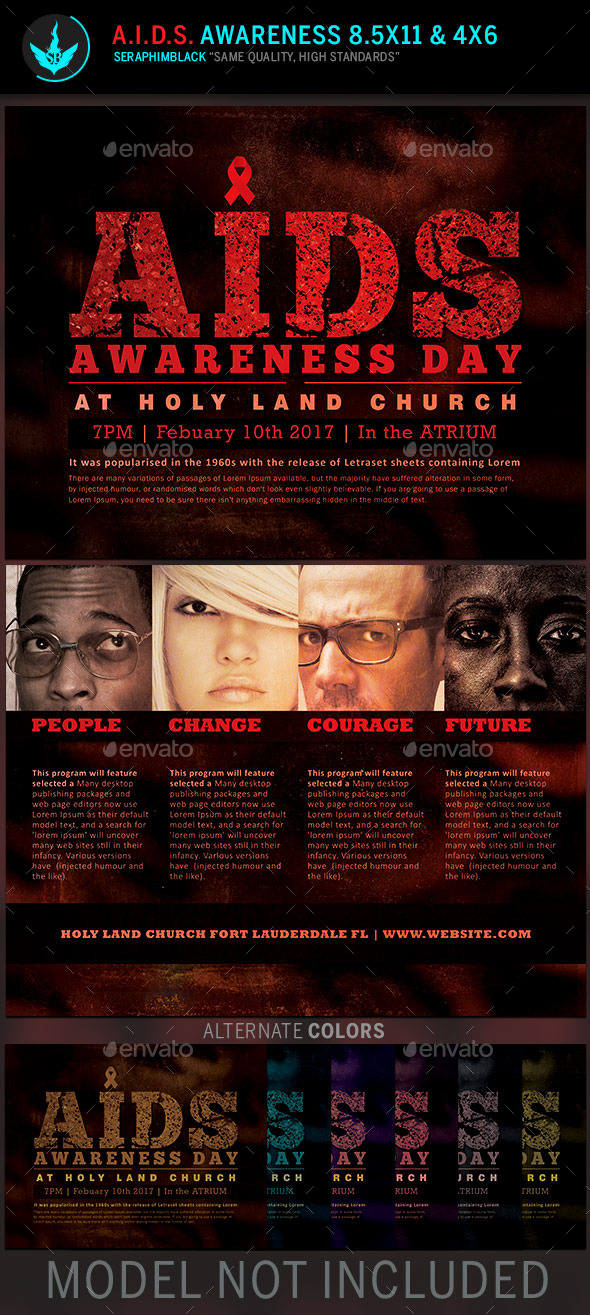 GraphicRiver AIDS Awareness Church Flyer Template 11216546 GraphicRiver AIDS Awareness Church Flyer Template 11216546