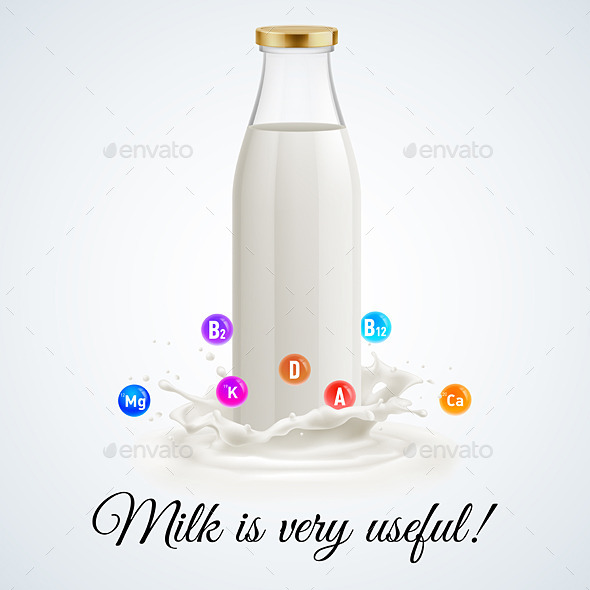 GraphicRiver Milk Bottle 11216545 GraphicRiver Milk Bottle 11216545