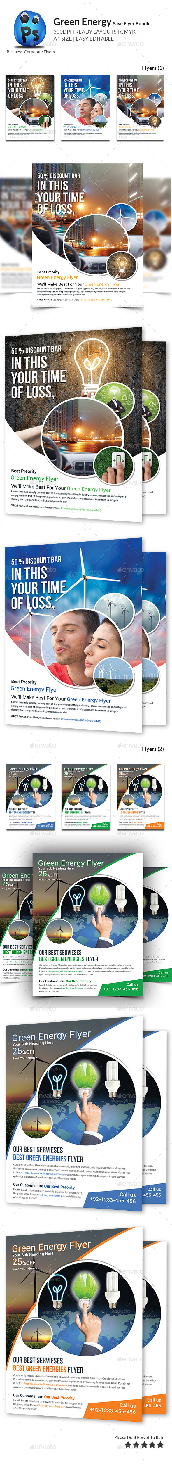 GraphicRiver Green Energy Business Flyers Bundle 11216607 GraphicRiver Green Energy Business Flyers Bundle 11216607