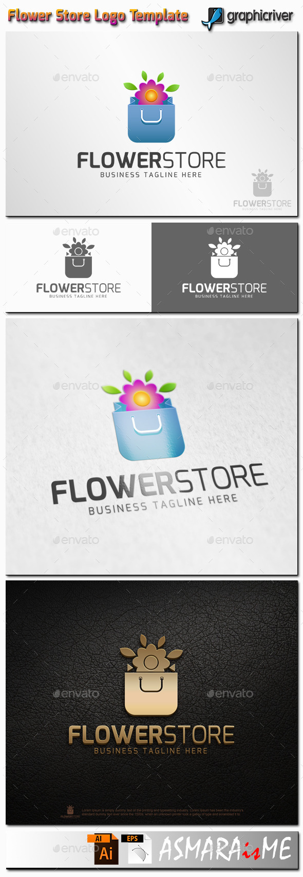 GraphicRiver Flower Store Logo 11216690 GraphicRiver Flower Store Logo 11216690