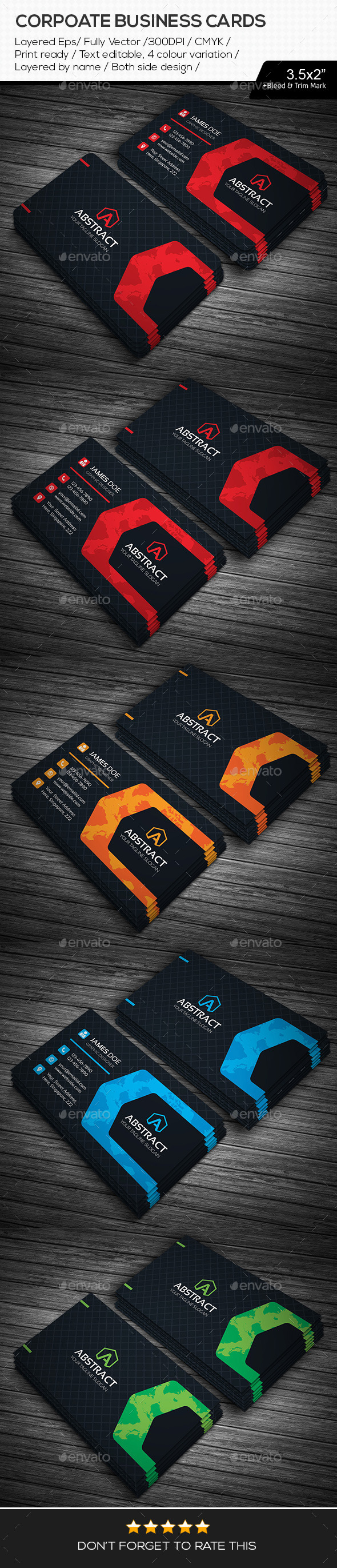 GraphicRiver Abstract Corporate Business Cards 11216764 GraphicRiver Abstract Corporate Business Cards 11216764