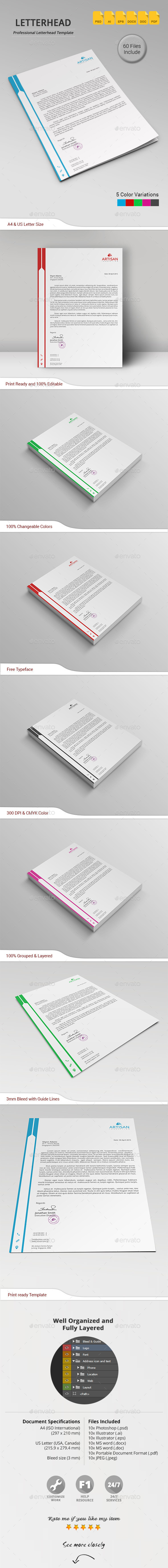 GraphicRiver Letterhead 11218129 GraphicRiver Letterhead 11218129