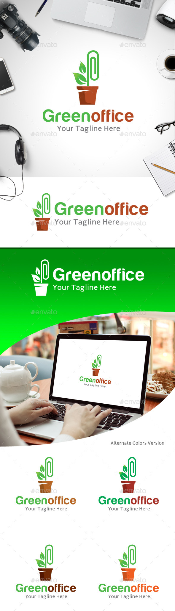 GraphicRiver Green Office Logo 11218182 GraphicRiver Green Office Logo 11218182