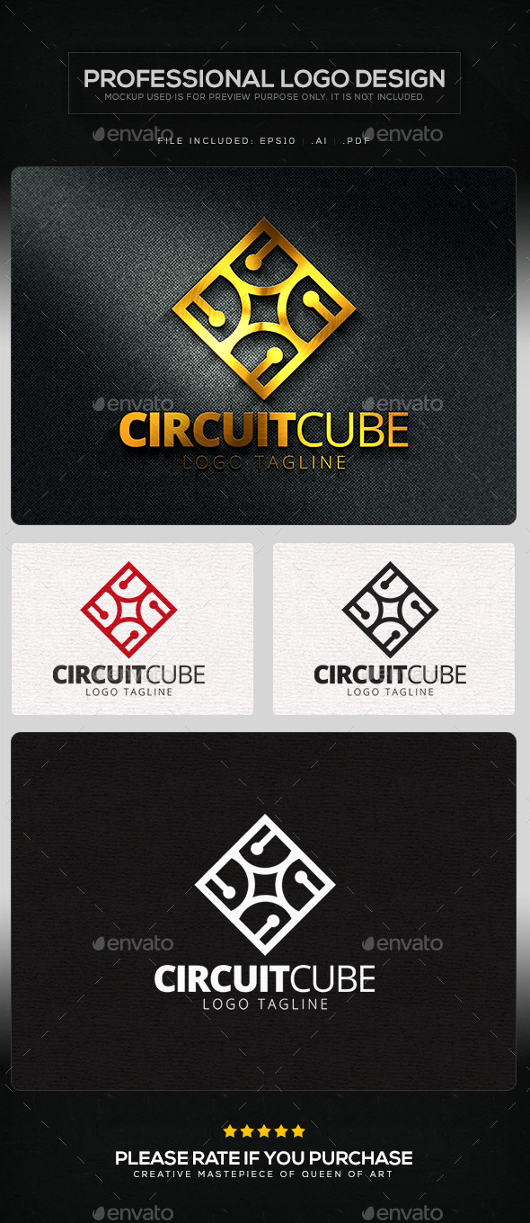 GraphicRiver Circuit Cube Logo Template 11219581 GraphicRiver Circuit Cube Logo Template 11219581