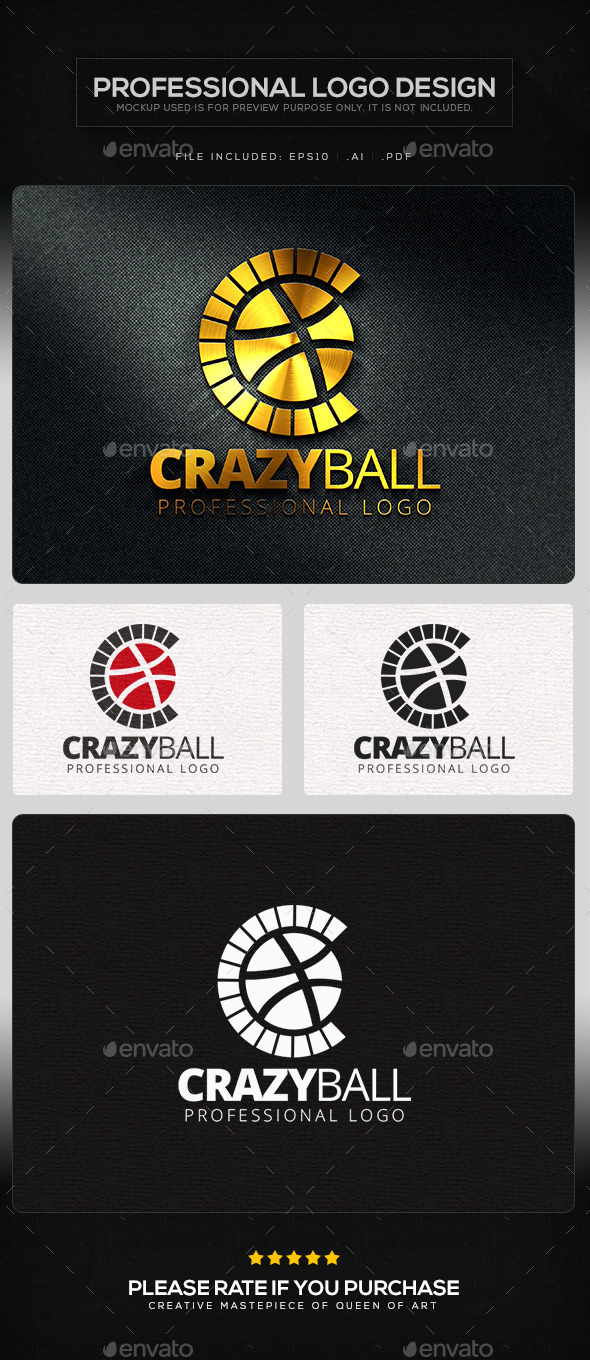 GraphicRiver Crazy Ball Logo Template 11219636 GraphicRiver Crazy Ball Logo Template 11219636