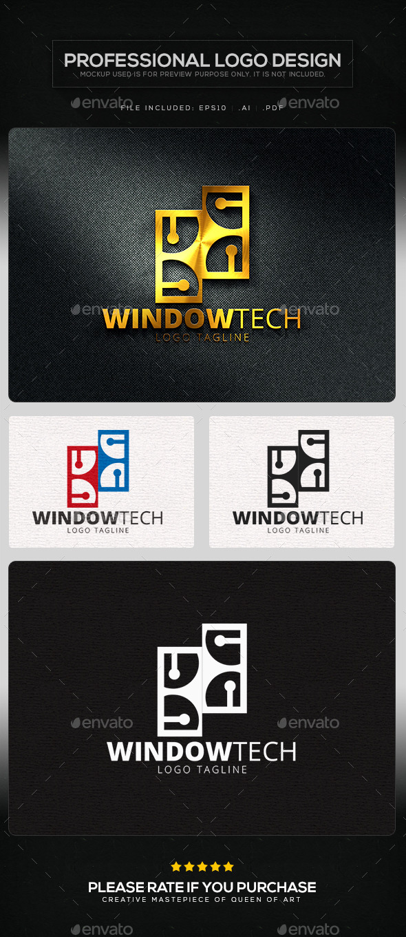 GraphicRiver Window Tech Logo Template 11219788 GraphicRiver Window Tech Logo Template 11219788