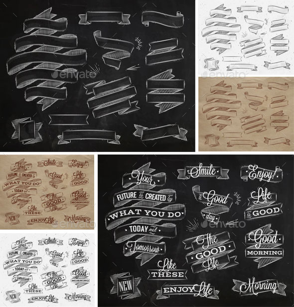 GraphicRiver Ribbons Vintage Style 11219978 GraphicRiver Ribbons Vintage Style 11219978