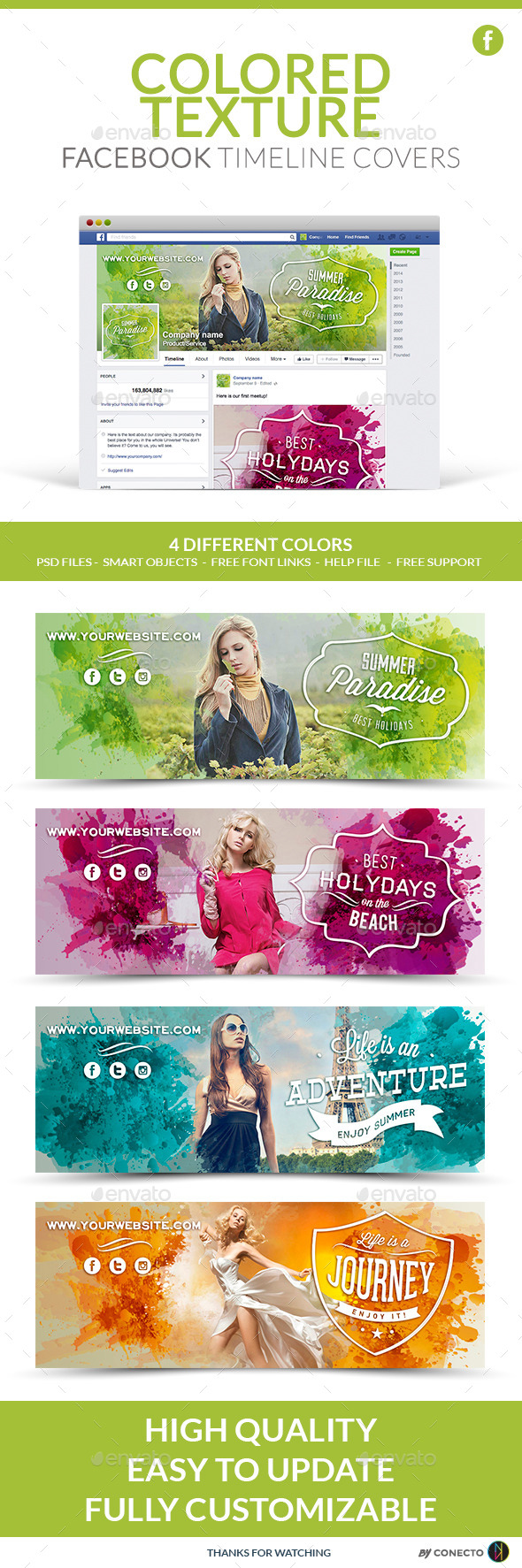 GraphicRiver Facebook Timeline Cover Colored Texture 11220580 GraphicRiver Facebook Timeline Cover Colored Texture 11220580